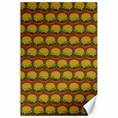 Burger Snadwich Food Tile Pattern Canvas 20  X 30   by GardenOfOphir