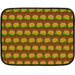 Burger Snadwich Food Tile Pattern Fleece Blanket (mini) by GardenOfOphir