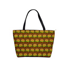 Burger Snadwich Food Tile Pattern Shoulder Handbags