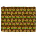 Burger Snadwich Food Tile Pattern Cosmetic Bag (XXL)  Front