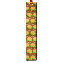 Burger Snadwich Food Tile Pattern Large Book Marks by GardenOfOphir