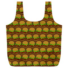 Burger Snadwich Food Tile Pattern Full Print Recycle Bags (l)  by GardenOfOphir