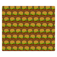 Burger Snadwich Food Tile Pattern Double Sided Flano Blanket (small)  by GardenOfOphir