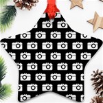 Modern Chic Vector Camera Illustration Pattern Ornament (Star)  Front