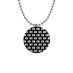 Modern Chic Vector Camera Illustration Pattern Button Necklaces