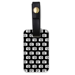 Modern Chic Vector Camera Illustration Pattern Luggage Tags (one Side)  by GardenOfOphir