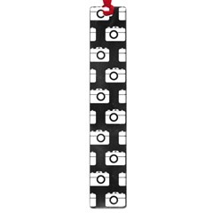 Modern Chic Vector Camera Illustration Pattern Large Book Marks by GardenOfOphir