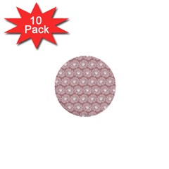 Gerbera Daisy Vector Tile Pattern 1  Mini Buttons (10 Pack) 