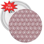 Gerbera Daisy Vector Tile Pattern 3  Buttons (10 pack)  Front