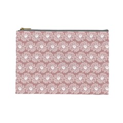 Gerbera Daisy Vector Tile Pattern Cosmetic Bag (large)  by GardenOfOphir