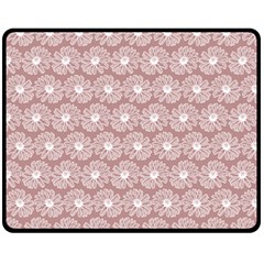 Gerbera Daisy Vector Tile Pattern Fleece Blanket (medium)  by GardenOfOphir