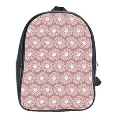 Gerbera Daisy Vector Tile Pattern School Bags (xl) 