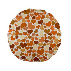 Heart 2014 0903 Standard 15  Premium Flano Round Cushions