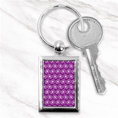 Gerbera Daisy Vector Tile Pattern Key Chains (rectangle)  by GardenOfOphir