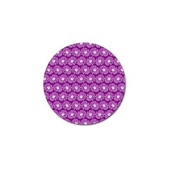 Gerbera Daisy Vector Tile Pattern Golf Ball Marker by GardenOfOphir