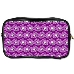 Gerbera Daisy Vector Tile Pattern Toiletries Bags