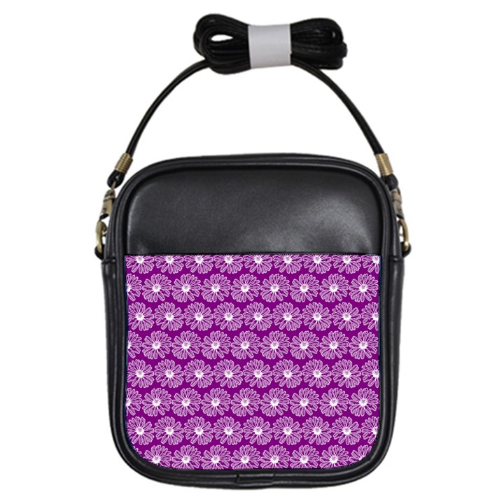 Gerbera Daisy Vector Tile Pattern Girls Sling Bags