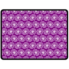 Gerbera Daisy Vector Tile Pattern Fleece Blanket (large) 