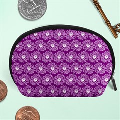 Gerbera Daisy Vector Tile Pattern Accessory Pouches (large) 