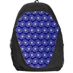 Gerbera Daisy Vector Tile Pattern Backpack Bag by GardenOfOphir