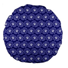 Gerbera Daisy Vector Tile Pattern Large 18  Premium Round Cushions