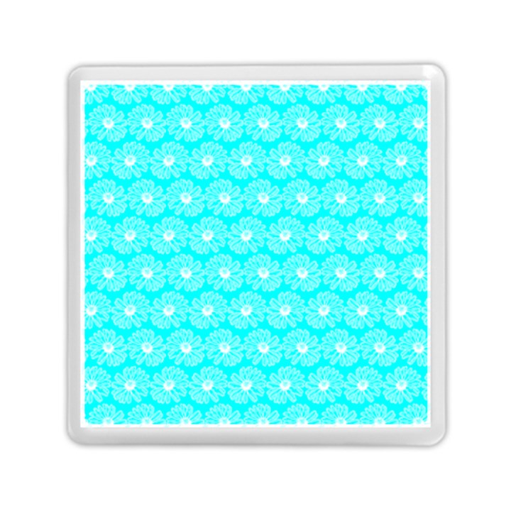 Gerbera Daisy Vector Tile Pattern Memory Card Reader (Square) 