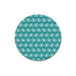 Gerbera Daisy Vector Tile Pattern Magnet 3  (Round) Front