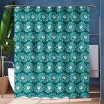 Gerbera Daisy Vector Tile Pattern Shower Curtain 60  x 72  (Medium)  60 x72  Curtain