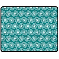 Gerbera Daisy Vector Tile Pattern Double Sided Fleece Blanket (medium)  by GardenOfOphir