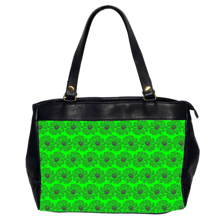 Gerbera Daisy Vector Tile Pattern Office Handbags (2 Sides) 