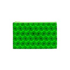 Gerbera Daisy Vector Tile Pattern Cosmetic Bag (xs) by GardenOfOphir