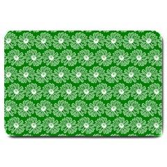 Gerbera Daisy Vector Tile Pattern Large Doormat  by GardenOfOphir