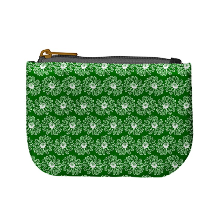 Gerbera Daisy Vector Tile Pattern Mini Coin Purses