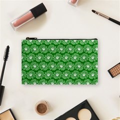 Gerbera Daisy Vector Tile Pattern Cosmetic Bag (small)  by GardenOfOphir