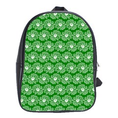 Gerbera Daisy Vector Tile Pattern School Bags(large)  by GardenOfOphir