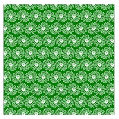 Gerbera Daisy Vector Tile Pattern Large Satin Scarf (square) by GardenOfOphir