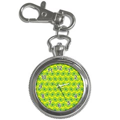 Gerbera Daisy Vector Tile Pattern Key Chain Watches by GardenOfOphir