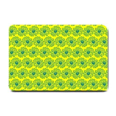 Gerbera Daisy Vector Tile Pattern Small Doormat  by GardenOfOphir