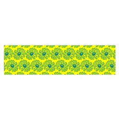 Gerbera Daisy Vector Tile Pattern Satin Scarf (oblong) by GardenOfOphir