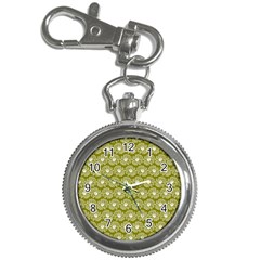 Gerbera Daisy Vector Tile Pattern Key Chain Watches by GardenOfOphir