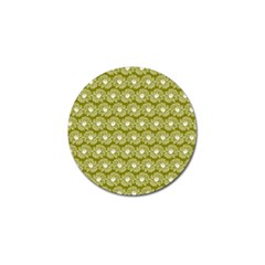 Gerbera Daisy Vector Tile Pattern Golf Ball Marker by GardenOfOphir