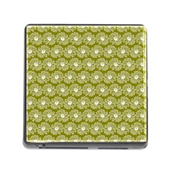 Gerbera Daisy Vector Tile Pattern Memory Card Reader (square) by GardenOfOphir