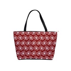 Gerbera Daisy Vector Tile Pattern Shoulder Handbags by GardenOfOphir