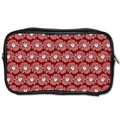 Gerbera Daisy Vector Tile Pattern Toiletries Bags by GardenOfOphir