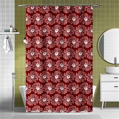 Gerbera Daisy Vector Tile Pattern Shower Curtain 48  X 72  (small)  by GardenOfOphir