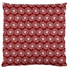 Gerbera Daisy Vector Tile Pattern Large Flano Cushion Cases (one Side)  by GardenOfOphir