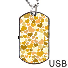 Heart 2014 0904 Dog Tag USB Flash (One Side)