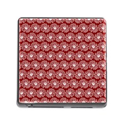 Gerbera Daisy Vector Tile Pattern Memory Card Reader (square) by GardenOfOphir