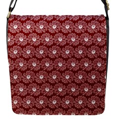 Gerbera Daisy Vector Tile Pattern Flap Messenger Bag (s) by GardenOfOphir