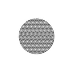 Gerbera Daisy Vector Tile Pattern Golf Ball Marker (4 Pack) by GardenOfOphir